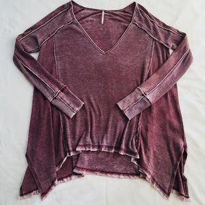 {Free People} Flowy Thermal Knit Top